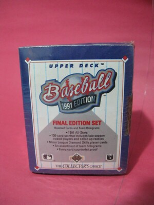 1991 Edition Upper Deck Final Edition Baseball Cards & Team Holograms Sealed Set