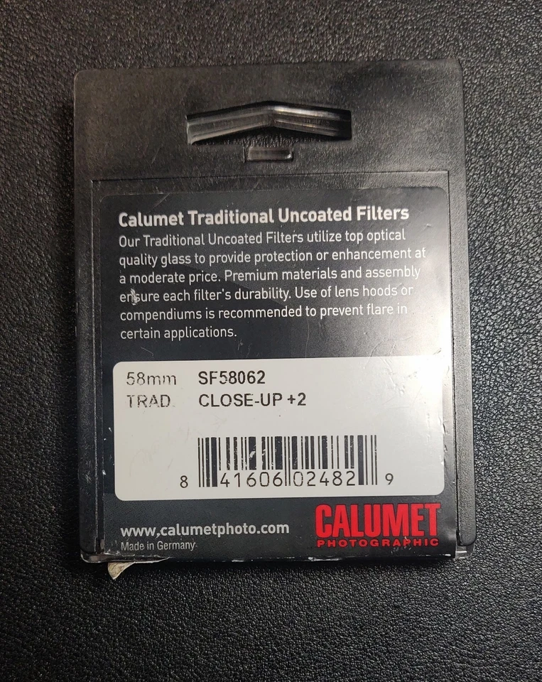 Calumet 58mm Close-up +2 Traditional Uncoated Filter SF58062 Germany - Image 3 of 4