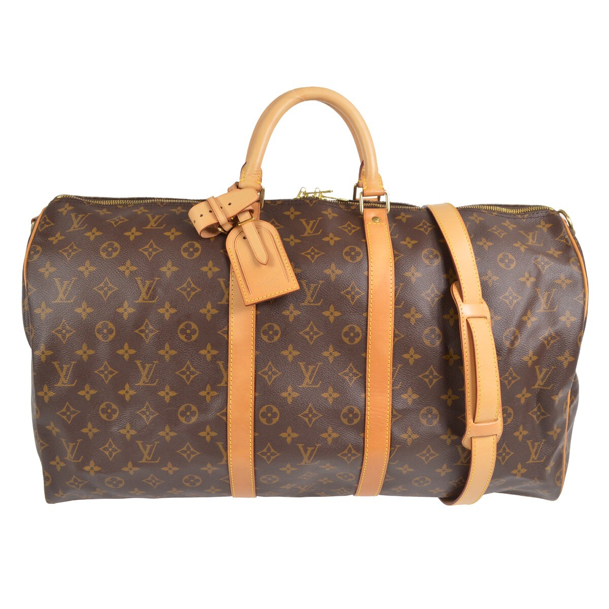 Louis Vuitton Monogram Keepall Bandouliere 55 Duffle Bag M41414  
