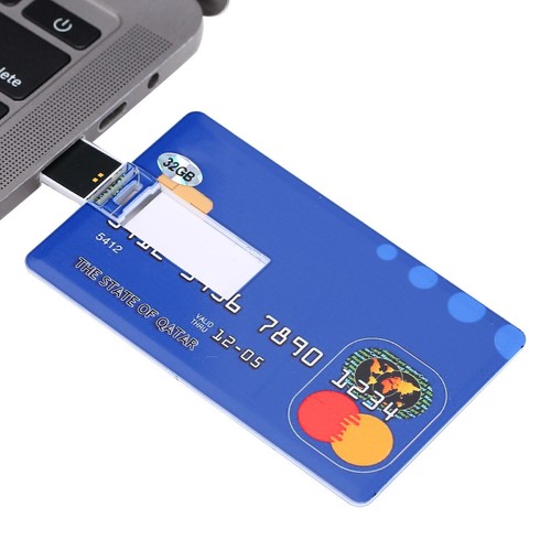 Card Shaped U Disk Simple Unique USB Flash Drive for Data Storage File - Afbeelding 12 van 12