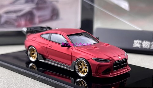 SW 1:64 Red M4 ADRO BODY KIT Coupe Racing Sports Model Diecast Metal Car - Picture 2 of 11
