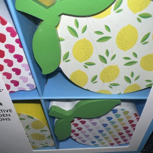 Dabney Lee Set Of 4 Decorative Wooden Lemons New - Picture 2 of 3