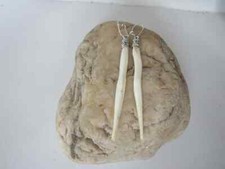 Coyote Penis Bone Earrings Dangle Love Bone Jewelry Baculum Animal bone SP