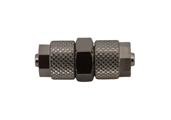 AQUA-NOA Schlauchverbinder Metall mit Schlauchsicherung 4/6mm