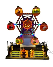 Lemax Spooky Town Jumping Jacks Ferris Wheel Halloween Village Decor Carnival