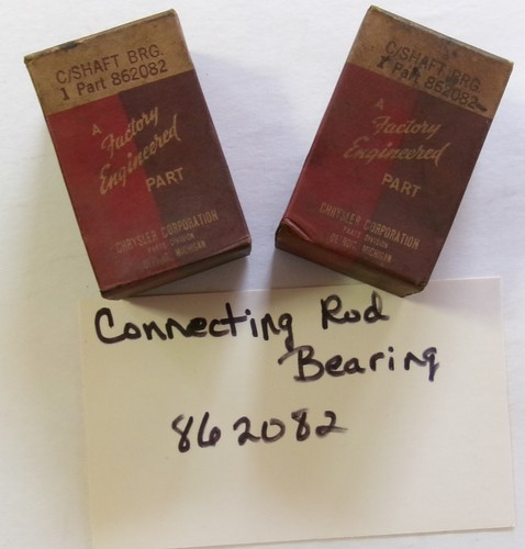 1932-41 Plymouth NOS Mopar Crankshaft Bearing # 862082, 2 pieces
