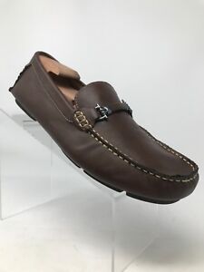 madden moc loafers toe driving steve horse bit leather brown