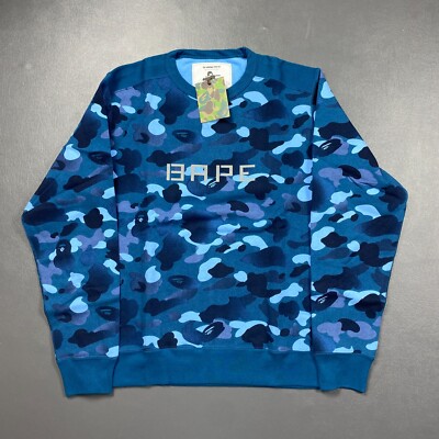 100% Authentic A Bathing Ape Gradation Camo Wide Crewneck Size XL ( L )