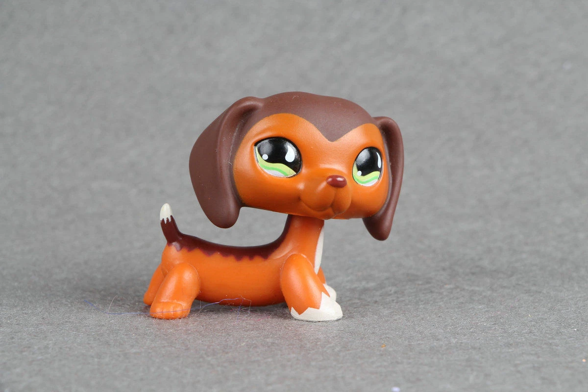 3pcs lot Littlest Pet Shop toys LPS Random Dachshund Dogs Animal
