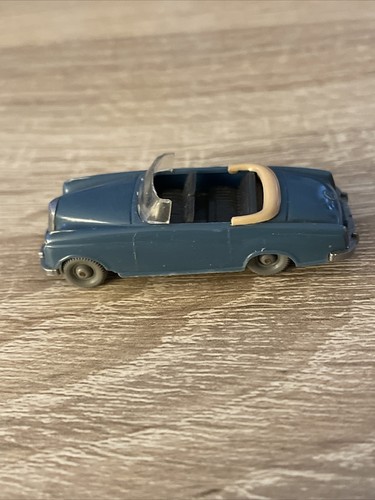 Altes Wiking Modell 1955, Mercedes 220 Cabrio 1958/1959, o. Stern, Azurblau, - Bild 5 von 8