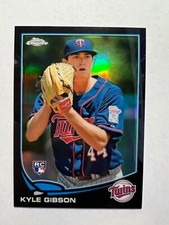 2013 Topps Chrome Black Refractors #87 Kyle Gibson #'d 3/100 Twins