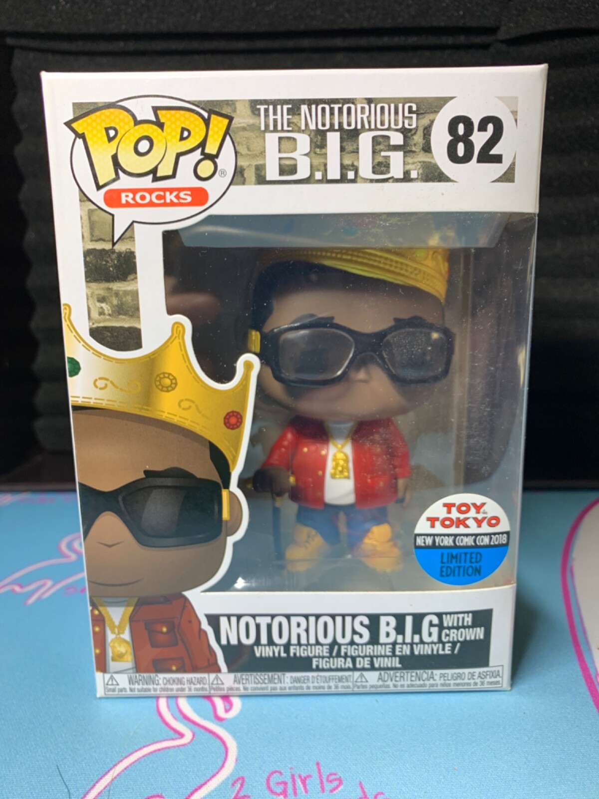 Funko Pop! - The Notorious B.i.g. With Crown #82 Toy Tokyo Nycc 2018 Comic Con