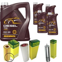 Motor-ÖL 9L Mannol Diesel Tdi 5W-30+MANN-FILTER FüR Bmw 7Er E65 E66 E67 730D