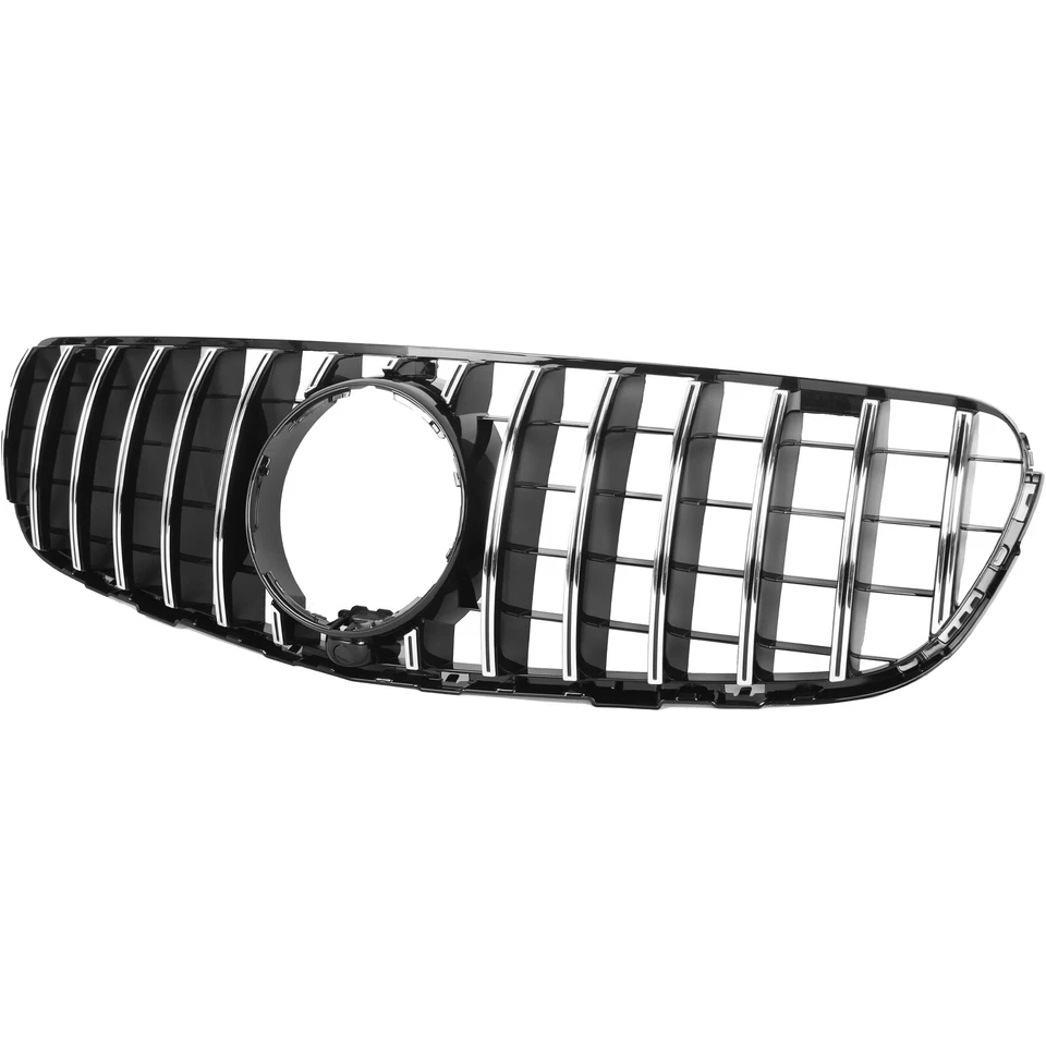 Rejilla delantera negra brillante para Mercedes Benz W253 X253 GLC300 GLC43 AMG 2016-2019 Foto 3 de 4