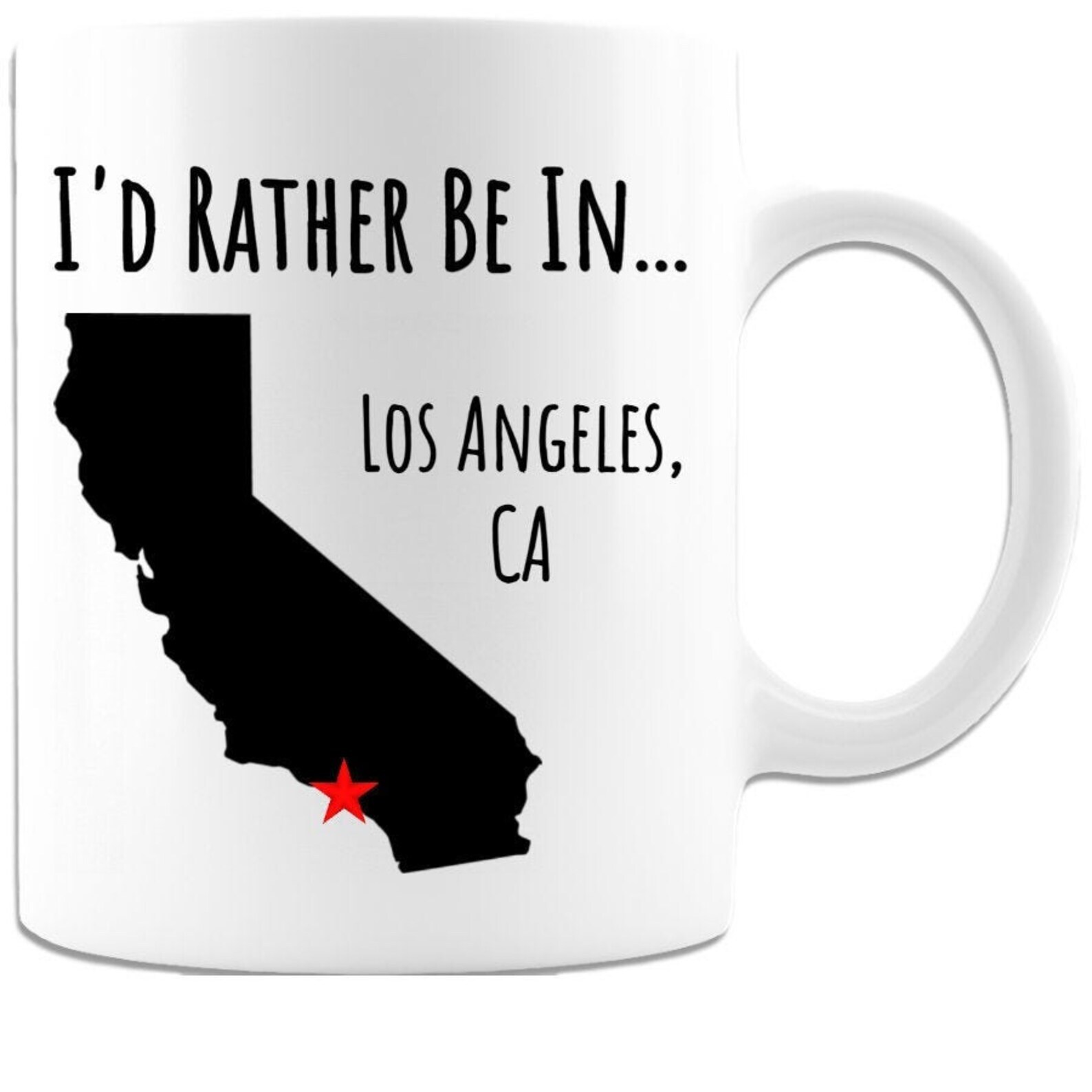 I'd Rather Be In... Personalized Coffee Mug. Personalized With Your Hometown