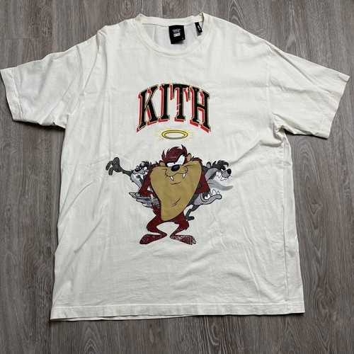 ☆ KITH x LOONEY TUNES Shadow Taz tee コラボTシャツ ☆ Kith Looney Tunes Taz Tasmanian Devil Vintage T Shirt White
