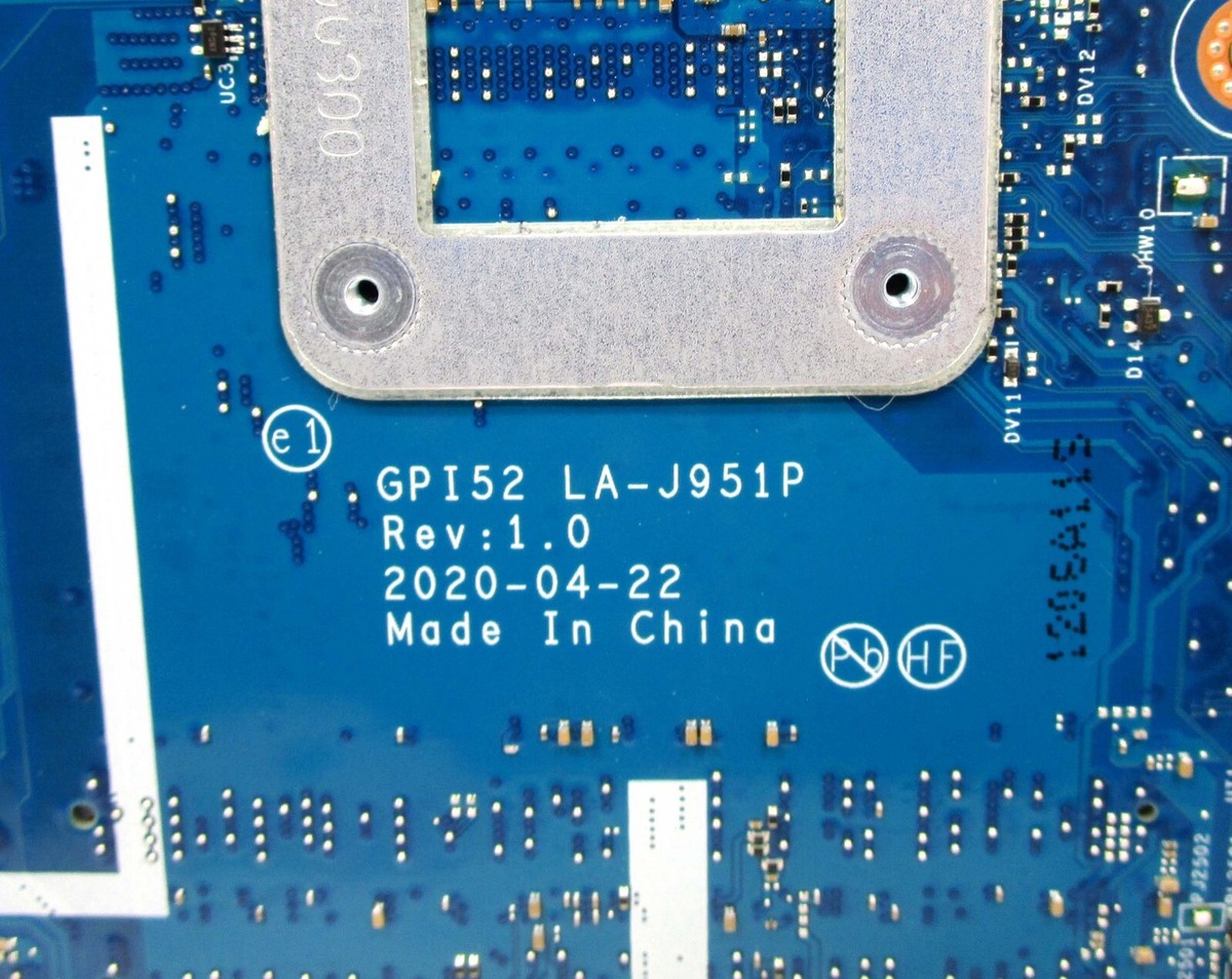 HP 250 G7 Laptop Motherboard with Intel Core i3-1005G1 @1.20GHz