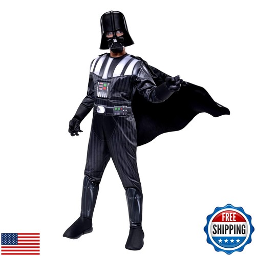 Star Wars Darth Vader Official Youth Costume - Premium Quality Padded Jumpsui
