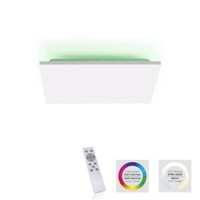 LED Deckenlampe CCT Downlight RGB Backlight, Rahmenlos Panel Weiß Fernbedienung