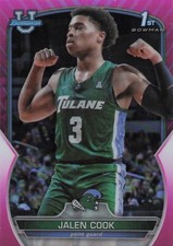 2022-23 Bowman University Chrome - Jalen Cook #25 Pink Refractor (RC)
