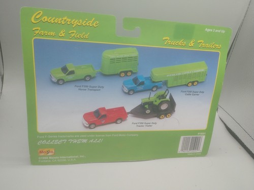 Maisto Countryside Farm Field Overland Cattle Carriers Truck & Livestock Trailer - Picture 3 of 4