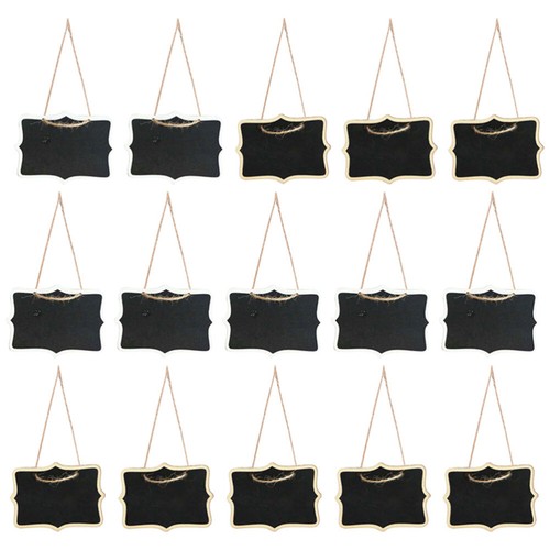20 Piezas Tablero De Dibujo De Madera Niño Mini Carteles De Mesa Para Alimentos - Imagen 2 de 12