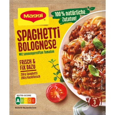 Maggi Spaghetti Bolognese spice packer -Pack of 1/  3 servings -FREE SHIP