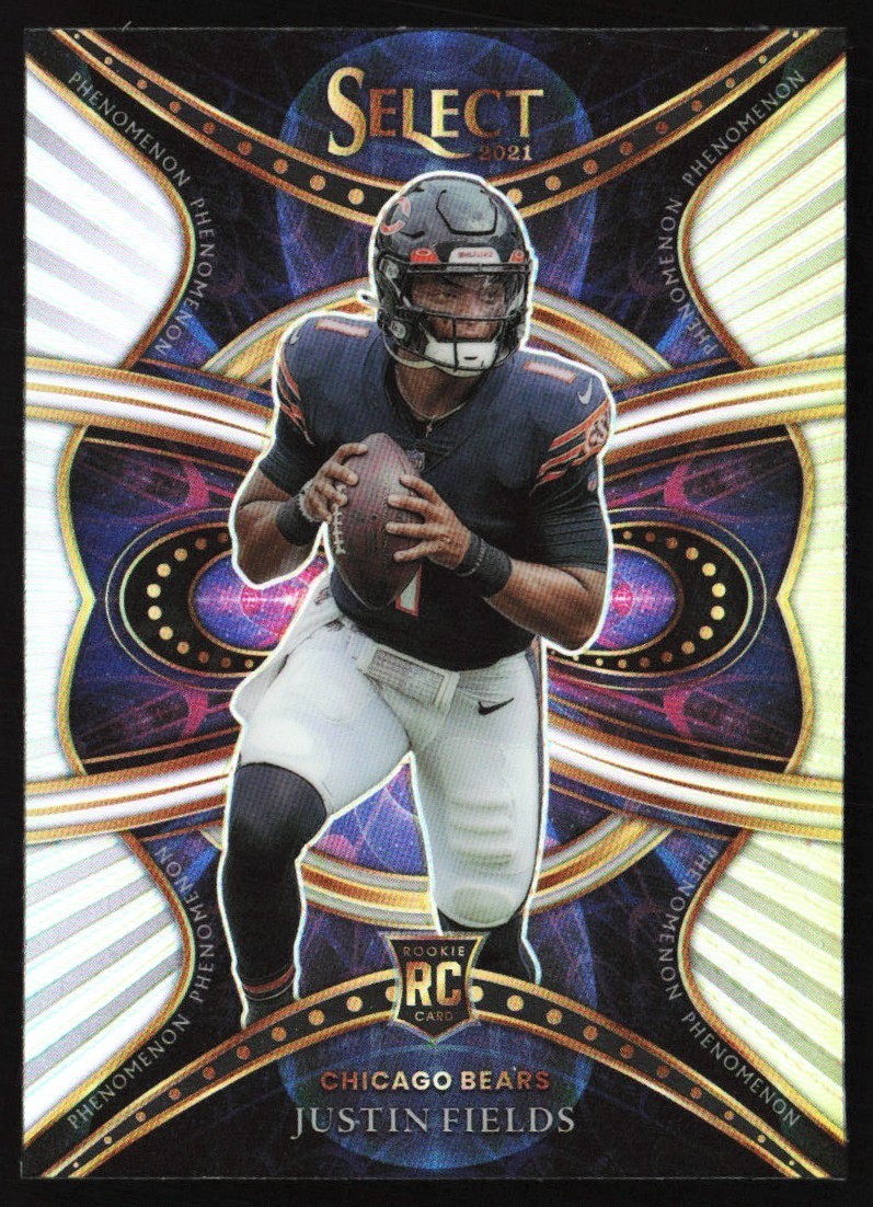 2021 Panini Select Phenomenon Silver Prizm Justin Fields Rookie #PHE-9 GS1