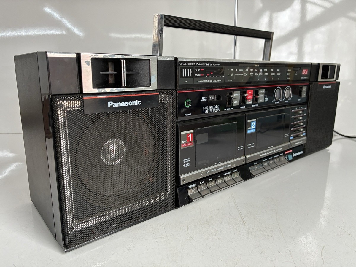Vintage Panasonic RX-CW30 Dual Cassette/Raido Boombox | eBay