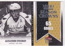 08/09 FLEER ULTRA..ALEX OVECHKIN..SEASON CROWNS..# SC1..CAPITALS..COMBINED SHIP