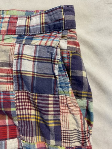 Polo By Ralph Lauren Prospect Shorts Patchwork Plaid Chino Shorts Men's 29 VTG - Picture 2 of 11