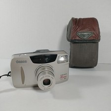 Canon Sure Shot 76 Zoom 35mm Camera Date SAF Point  Shoot With Case Film Tested