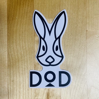DOD Outdoors Japan 4'' Vinyl Outdoor Sticker Camping Hiking Rabbit Logo Decal