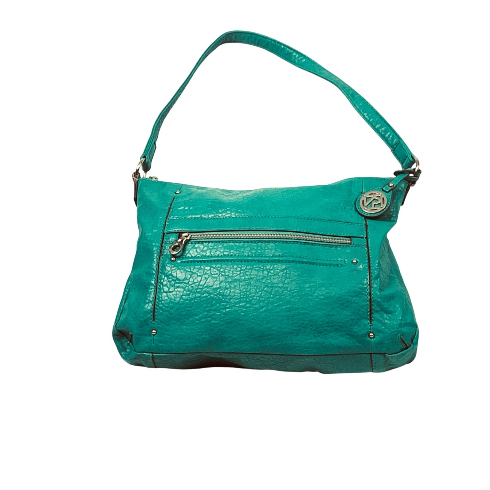90s Relic Vintage Teal Faux Leather Evie Top Handle Shoulder Bag