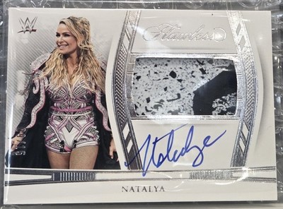 NATALYA ~ 2024 Panini Flawless WWE Horizontal Patch Autograph ~ AUTO RELIC #/15