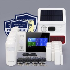 HOMSECUR Wireless WIFI 4G 2G RFID SMS Autodial Home House Alarm System