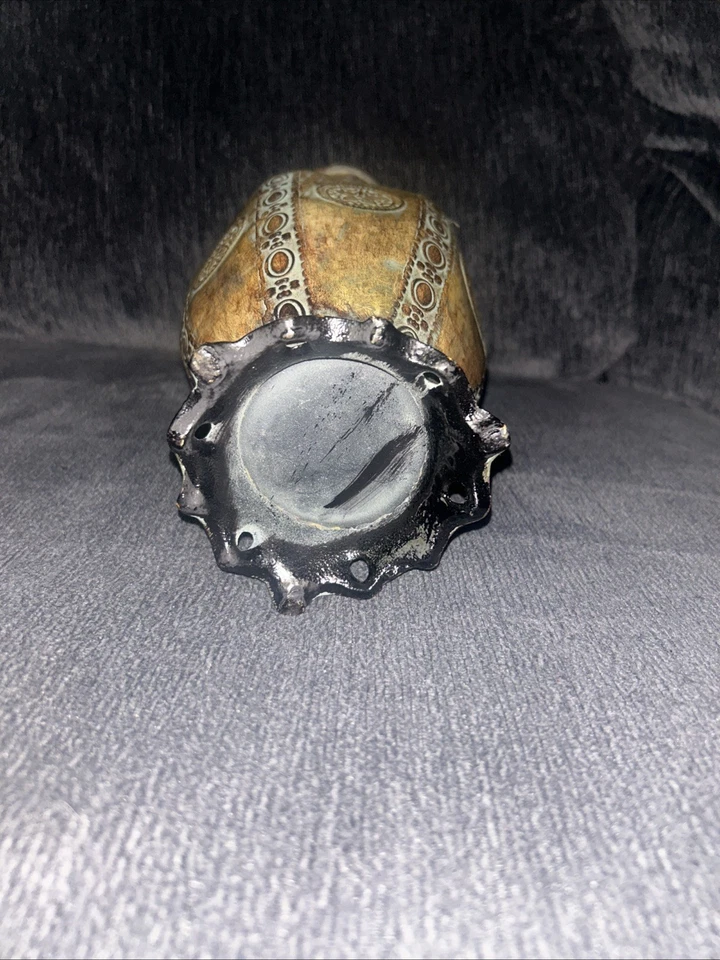 Vintage-Style Decorative Resin Vase Faux Bronze Patina Rustic Home Decor - Image 2 of 3