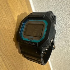 G SHOCK GWB5600 Solar Digital Watch Black Blue Rubber Band Timepiece