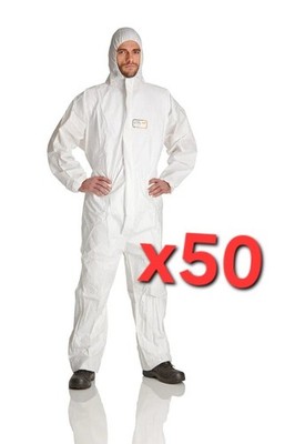 1 Karton Prosafe MP2 Typ 5/6 Overall mit Kapuze - Größe L Schutzkleidung