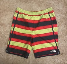 The North Face Youth XL 18/20 Swim Trunks Board Shorts Red Black Bathing Suit