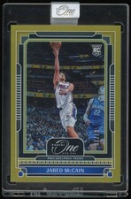 2024 One and One Jared McCain Rookie Gold /10 #116 Philadelphia 76ers