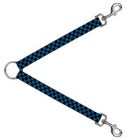Dog Leash Splitter Checker Black/Turquoise (Us Import)