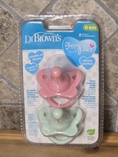 2 Pack Dr. Brown  s Happy Paci Silicone Pacifier Pink 0-6 Months HappyPaci NEW