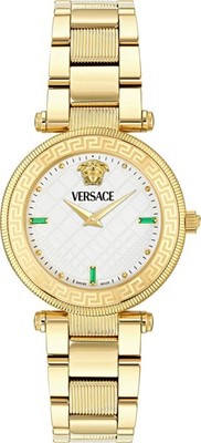 Versace VE8B00824 Reve Lady gold silber Edelstahl Armband Uhr Damen NEU