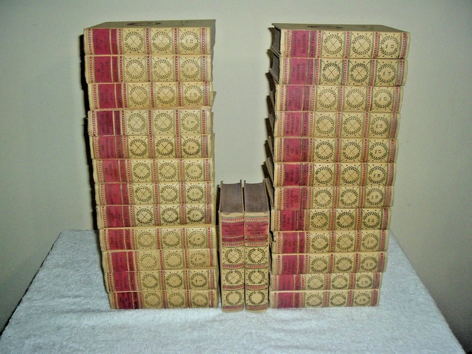 Complete Works of Mark Twain 24 Vol Set + 2 Vol AutoBiograply 1920's Tom Sawyer Foto 3 de 4