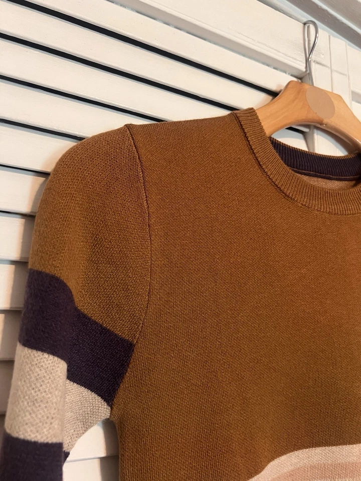 KAVU Mujer Talla XSmall XS Camisa Top Suéter NUEVO $90 Hillrose Mezcla a Rayas Foto 3 de 4