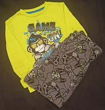 Boy's Sleep On It Gaming Monkey Chimp 2 Piece Pajama Set Size Small 6/ 7