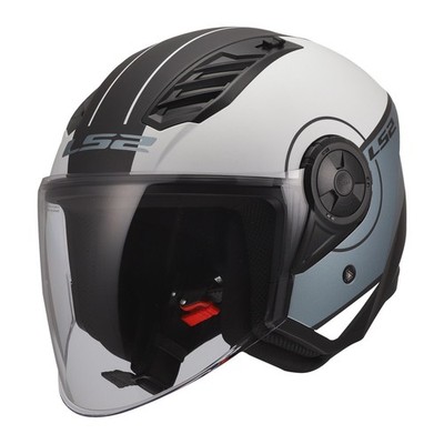 LS2 OF616 Airflow II helmet cover matt gray blue