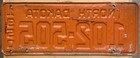 1950 North Dakota License Plate — photo 2