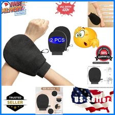 Exfoliating Mitts 2Pcs, Body Scrub Gloves for Bath or Shower, Men's Women's D...